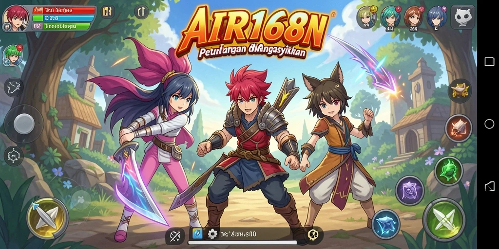 Tampilan gameplay yang menarik dan grafis yang memukau dalam AIR168.
