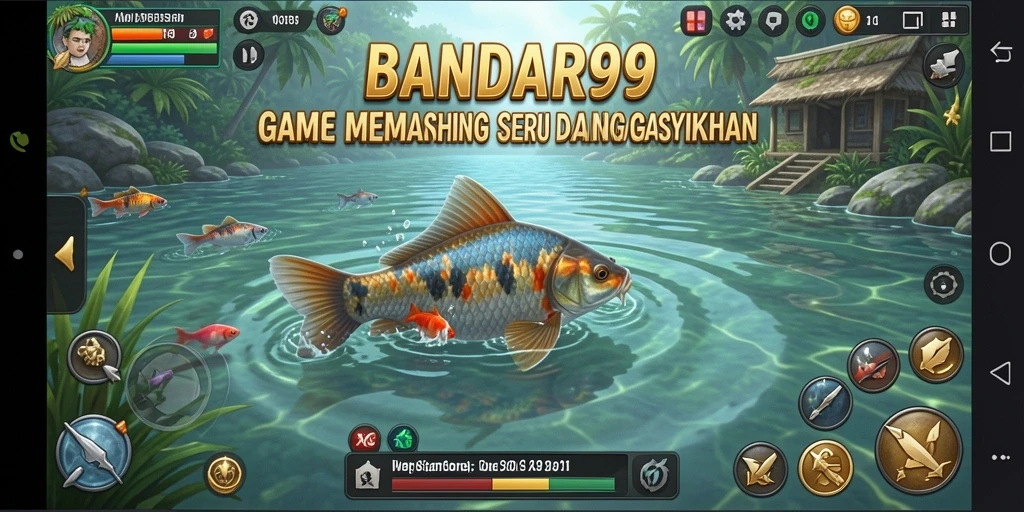 Tampilan gameplay BANDAR99 yang memikat saat menangkap ikan.
