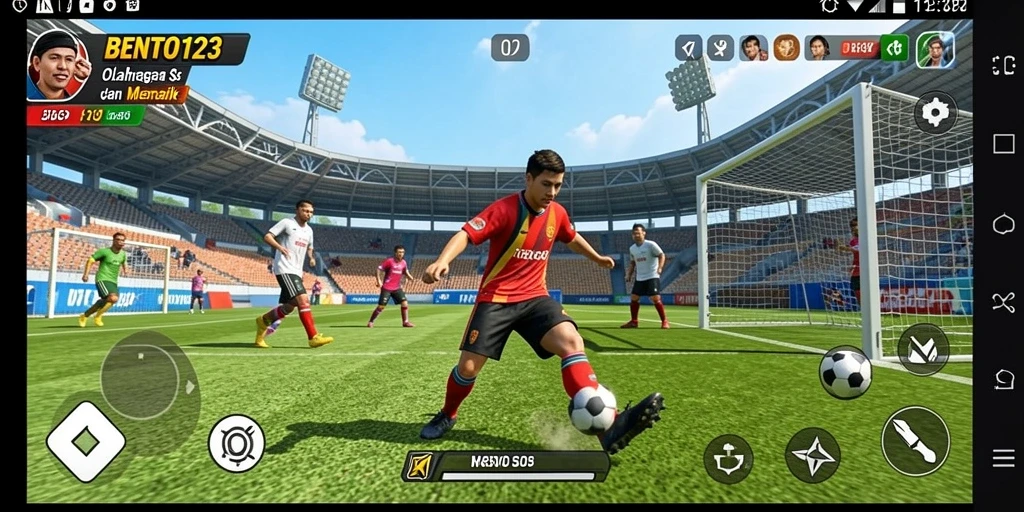 Tampilan menarik dari gameplay olahraga BENTO123 yang kompetitif.