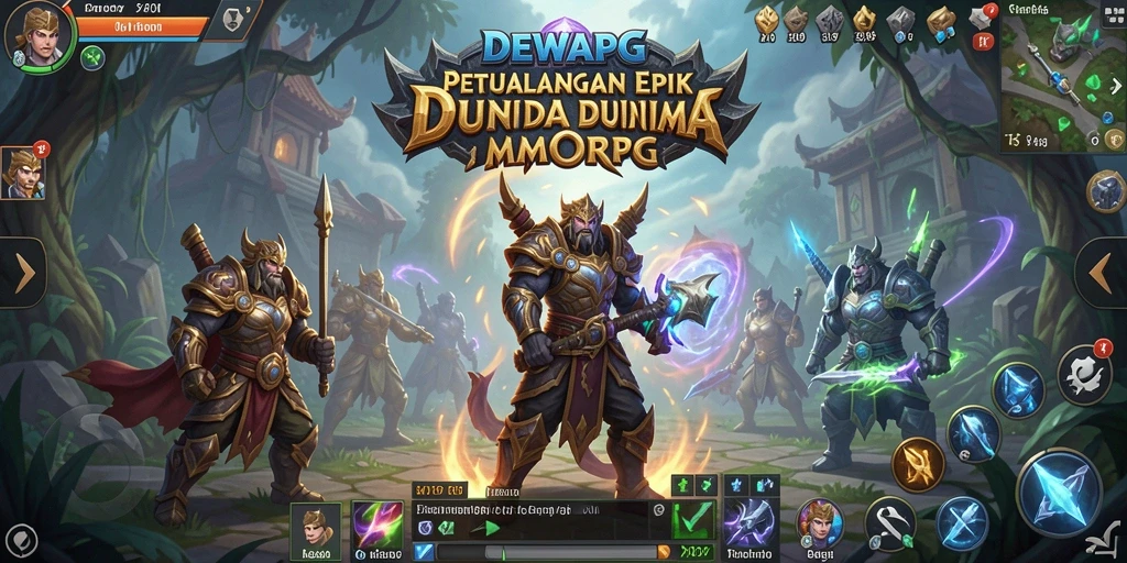 Gameplay seru DEWAPG di dunia MMORPG yang luas.