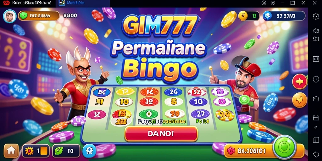 Tampilan interaktif dari gameplay Bingo GIM777 yang seru.