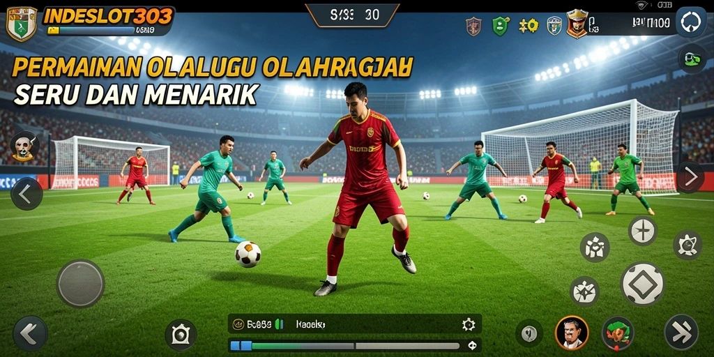 Tampilan gameplay seru dalam INDESLOT303 dengan aksi olahraga yang mendebarkan.