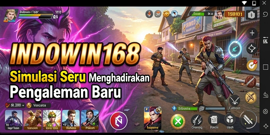 Tampilan gameplay mendebarkan di INDOWIN168 dengan berbagai elemen simulasi.