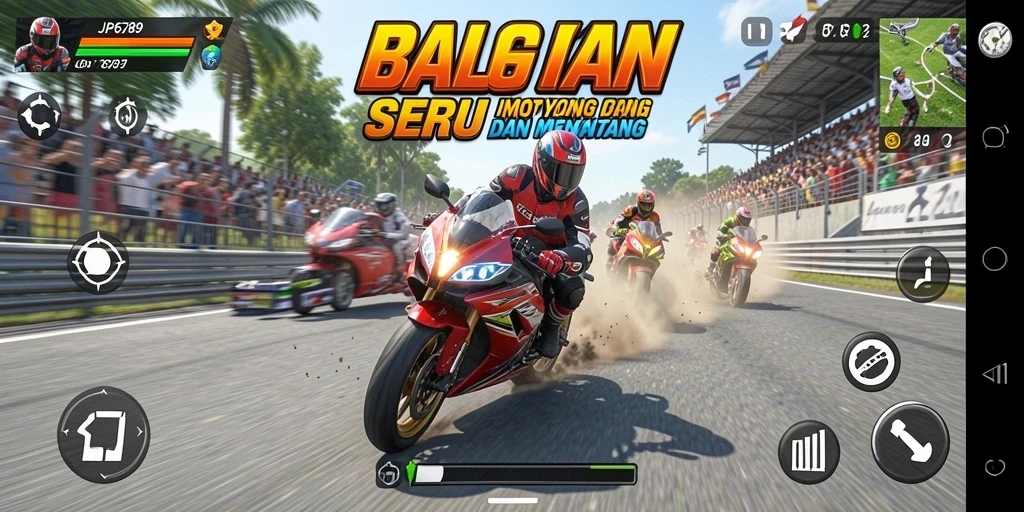 Gameplay menantang di <strong>JP6789</strong> dengan balapan motor yang seru.