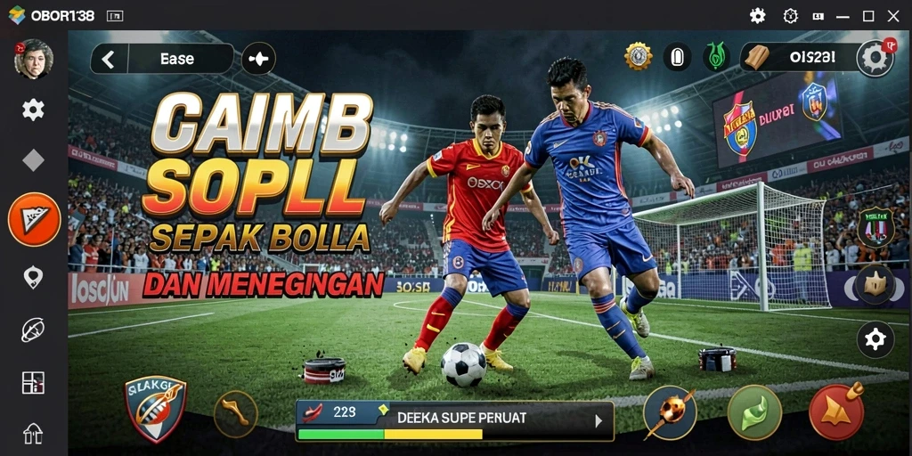 Tampilan gameplay menegangkan dalam OBOR138 yang memukau.