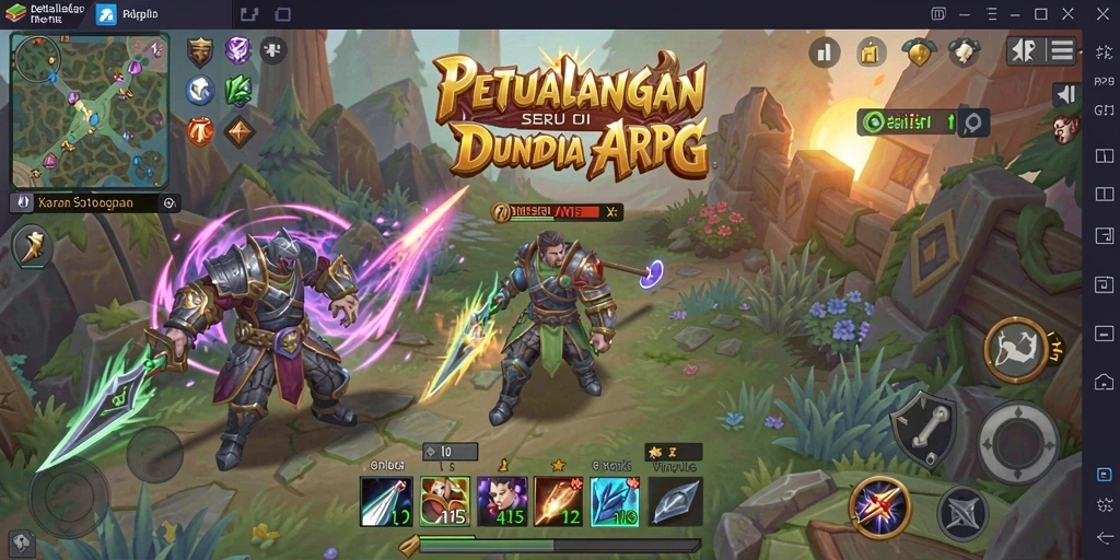 Tampilan menarik dari gameplay ARPG yang mendebarkan.