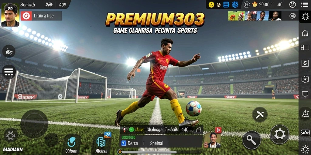 Tangkapan layar gameplay PREMIUM303 menampilkan aksi seru dalam olahraga yang mendebarkan.