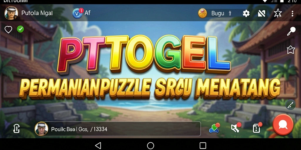 Screenshot utama menampilkan gameplay seru PTTOGEL.