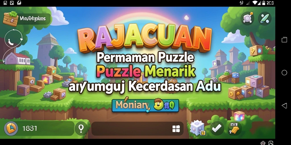 Tangkapan layar gameplay RAJACUAN dengan tantangan puzzle yang menarik.