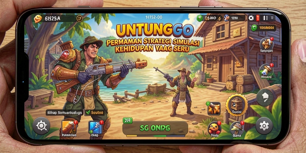 Gameplay menarik di UNTUNGGO yang penuh strategi dan keputusan penting.