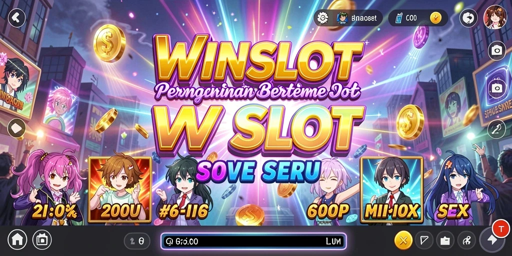 Screenshot gameplay WINSLOT menampilkan karakter anime dalam aksi yang menarik.