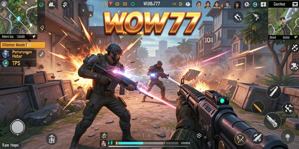 Tampilan gameplay seru di <strong>WOW77</strong> dengan aksi tembak-menembak yang menegangkan.